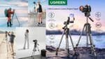 Ugreen LP661 Professional Tripod 1.75m Height 5kg Load Capacity UG- 15187