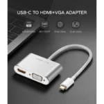 Ugreen MM123 USB-C to HDMI and VGA Adapter 4K White UG- 30843