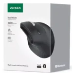 Ugreen MU008 Multi-mode Vertical Mouse, 4000 DPI, Bluetooth 5.0 & 2.4GHz UG- 25444
