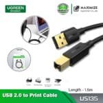 Ugreen US135 USB 2.0 A-Male to B-Male 1.5m Printer Cable UG- 10350