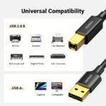 Ugreen US135 USB 2.0 Type-A to Type-B Printer Cable 5m UG- 10352