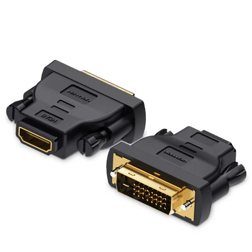 Vention DVI(24+1) Male to HDMI Female Adapter 1080p Black