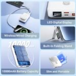 Vention 10000mAh Magnetic Wireless Power Bank 22.5W USB-C Lightning FHTB0