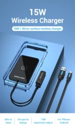 Vention 15W Ultra-thin Mirrored Wireless Charger FGBBAG