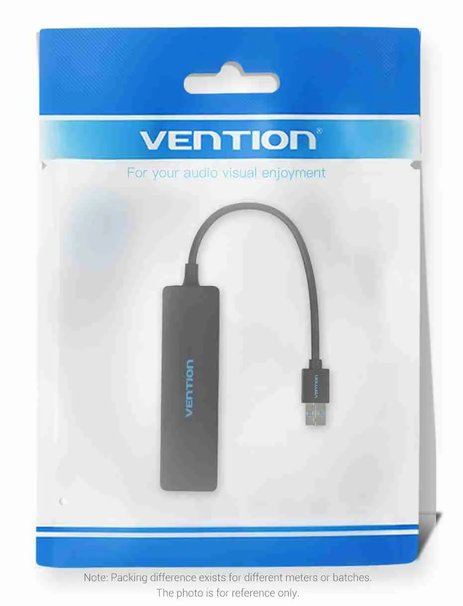 Vention 4-Port USB Hub 5Gbps 0.15m Black Vention 4-Port USB Hub 5Gbps 0.15m Black