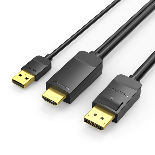 Vention ABJBG HDMI to DisplayPort Cable 1.5M 4K@30Hz Vention ABJBG HDMI to DisplayPort Cable 1.5M 4K@30Hz