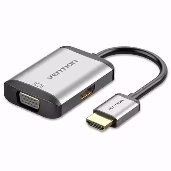 Vention AFVHB HDMI to HDMI and VGA Converter 4K 0.15M Gray
