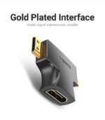 Vention AGFB0 2-in-1 Mini and Micro HDMI to HDMI Adapter AGFB0