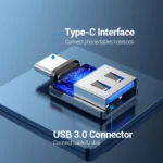 Vention CDUBO USB-C Male to USB 3.0 Female OTG Adapter 5Gbps PVC CDUBO