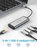 Vention CNBHB USB-C 5-in-1 Docking Station HDMI 4K 3x USB 3.0 PD 100W CNBHB