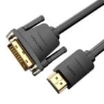Vention DVI(24+1) Male to HDMI Female Adapter 1080p Black ECDBO