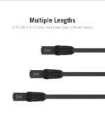 Vention Flat Cat.6 UTP 40M Patch Cable Black IBJBV