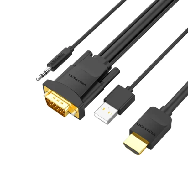 Vention ABIBG HDMI to VGA Cable 1.5m with Audio and USB Power