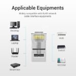 Vention IDBR0-100 Cat5e UTP RJ45 Modular Plug 100 Pack IDBR0-100