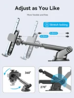 Vention KCVBO One-Touch Clamping Car Phone Mount Suction Cup - Image 2