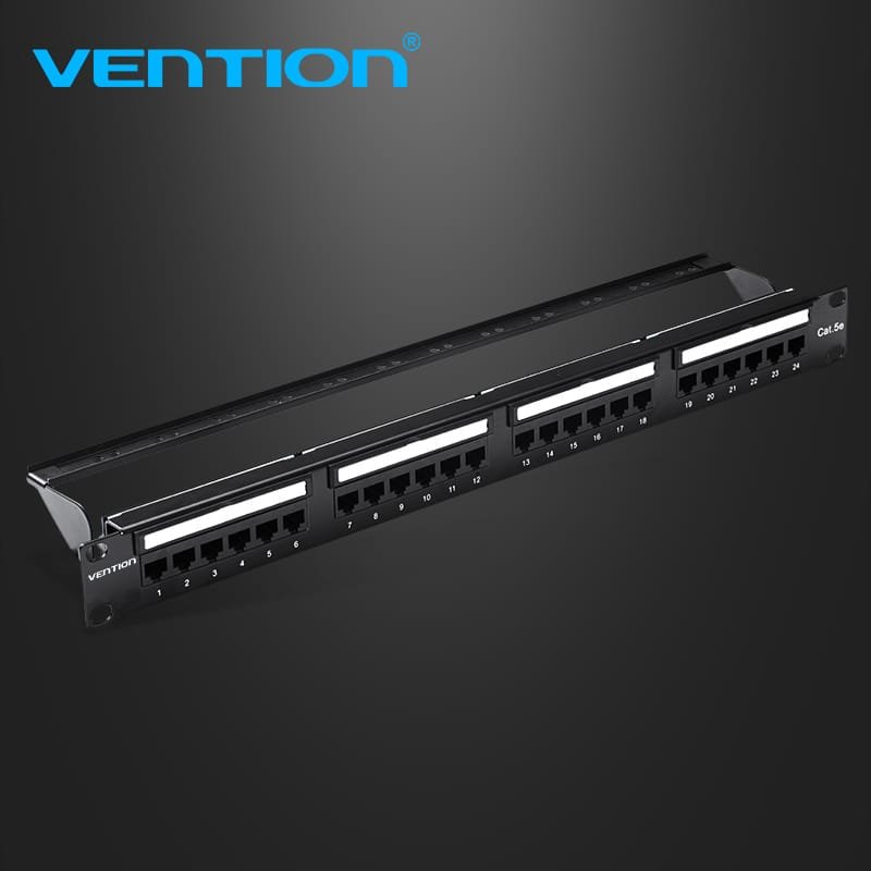 Vention KGCB0 Cat.6 UTP 24-Port Keystone Patch Panel Vention KGCB0 Cat.6 UTP 24-Port Keystone Patch Panel KGCB0
