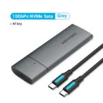 Vention M.2 NVMe SSD Enclosure USB 3.1 Gen 2 10Gbps Type-C Aluminum KPGHO