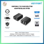 Vention RJ45 Splitter Adapter 1 to 2 Ethernet 100Mbps IPTBO