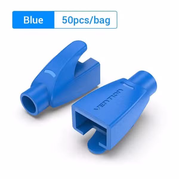 Vention RJ45 Strain Relief Boots Blue PVC 50-Pack IODL0-50