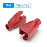 Vention RJ45 Strain Relief Boots Red PVC 50-Pack IODR0-50