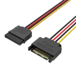Vention SATA 15-Pin Power Extension Cable 0.3M Black KDABY