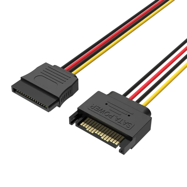 Vention SATA 15-Pin Power Extension Cable 0.3M Black KDABY