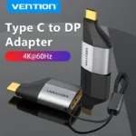 Vention TCCHO Type-C to DP 4K@60Hz Gray Metal Adapter TCCHO