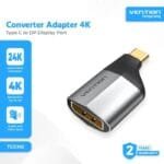 Vention TCCHO Type-C to DP 4K@60Hz Gray Metal Adapter TCCHO