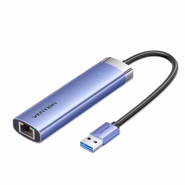 Vention TGFSB 5-in-1 USB Hub, 3x USB 3.0, Gigabit RJ45, USB-C Power