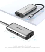 Vention THAHB 9-in-1 USB-C Docking Station 4K HDMI RJ45 87W PD