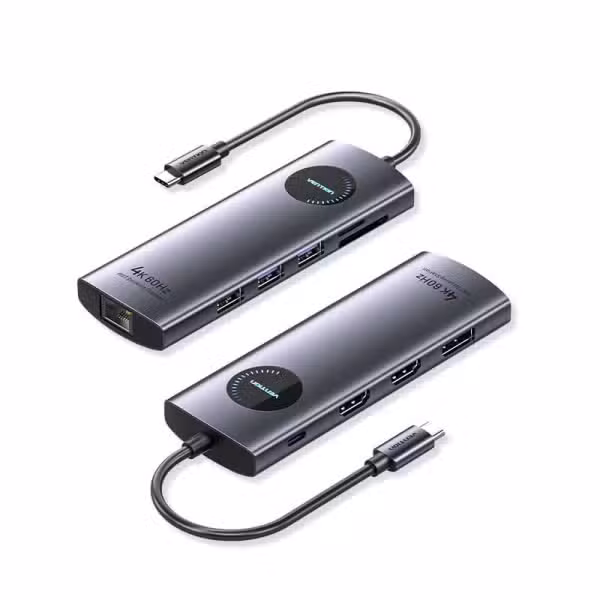 Vention TQWHB 10-in-1 USB-C Docking Station 4K HDMI VGA Gigabit Ethernet 100W PD