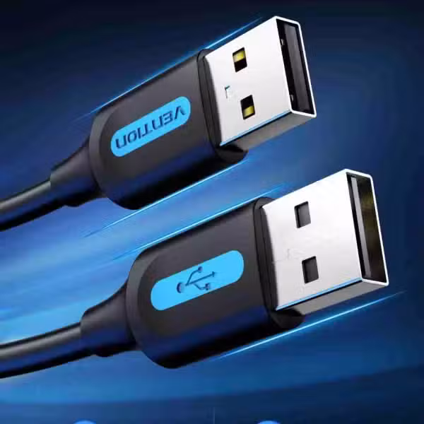 Vention USB 2.0 A Male to A Male Cable 1M Black PVC