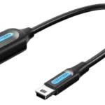 Vention USB 2.0 Mini-B Male to A Female OTG Cable 0.15M Black