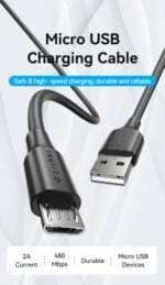 Vention USB 3.0 Cable A to Micro-B with USB 2.0 Power 1m (VAS-A62-B100) VAS-A62- B100