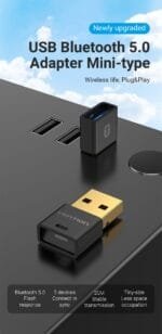 Vention USB Bluetooth 5.0 Adapter EDR BLE 20m Range CDSBO