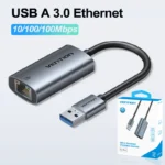 Vention USB-C Gigabit Adapter 10/100/1000Mbps Aluminum 0.15m Vention USB-C to Gigabit Ethernet Adapter 0.15M Gray Aluminum Alloy Type