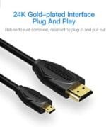 Vention VAA-D03-B200 Micro HDMI to HDMI 4K 60Hz Cable 2M VAA-D03-B200