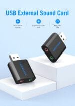 Vention VAB-S17-B USB External Sound Card Aluminum Alloy VAB-S17-B
