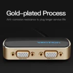 Vention VGA Splitter 1 In 2 Out 1920x1440 250MHz Aluminium Alloy DBABF