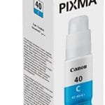 Canon GI-40 Cyan 70ml High Yield Ink Bottle