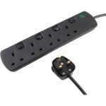 Blueedge BE-304 4-Way Extension Socket 13A Individual Switches BL 4WAY