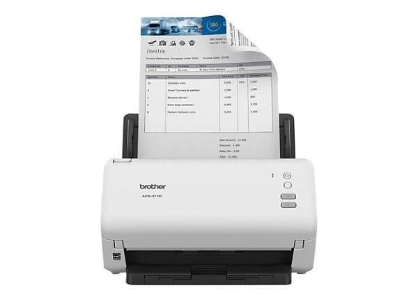 Brother ADS-3100 Desktop Document Scanner, 40ppm, Duplex, 60-Sheet ADF, USB 3.0 Brother ADS-3100