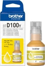 Brother BTD100Y Yellow Ink Bottle (5,000 Page Yield) BTD100Y