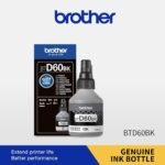 Brother BTD60BK Ultra High Yield Black Ink Bottle 108ml 7500 Pages BTD60BK