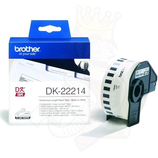 Brother DK-22214 Continuous Paper Tape 12mm x 30.48m DK-22214