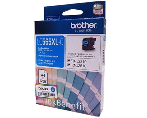 Brother LC-565XL C High Yield Cyan Ink Cartridge (1,200 Pages) LC-565XL C
