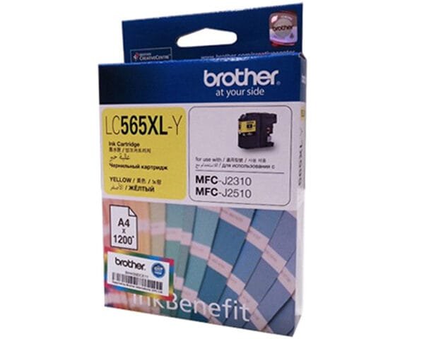 Brother LC-565XL Y High Yield Yellow Ink Cartridge (1,200 Pages) LC-565XL Y