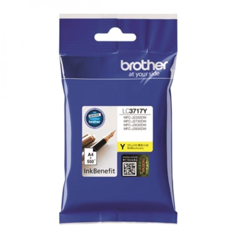 Brother LC3717Y Yellow Ink Cartridge 550 Page Yield Brother LC3717Y Yellow Ink Cartridge 550 Page Yield LC3717Y