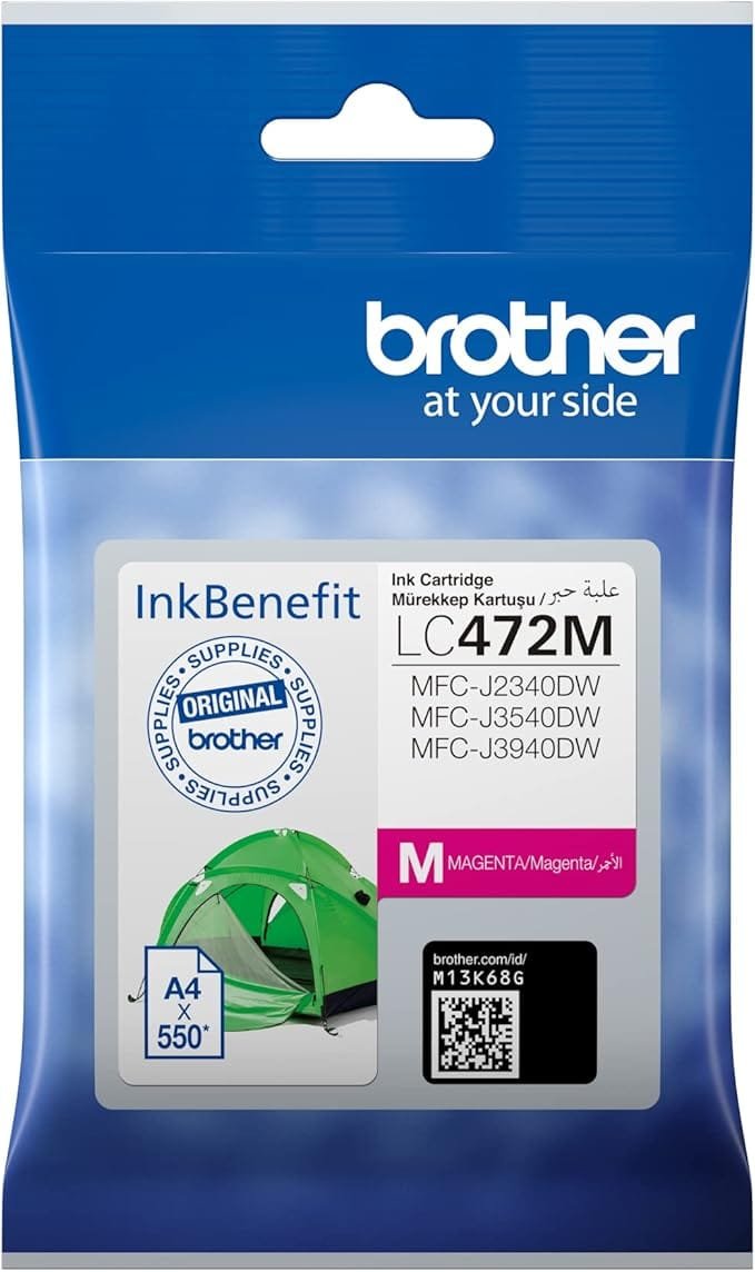 Brother LC472M Magenta Ink Cartridge 550 Pages Brother LC472M Magenta Ink Cartridge 550 Pages LC472M