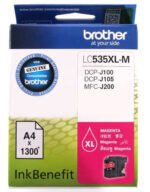 Brother LC535XL Magenta High Yield Ink Cartridge 1,300 Pages LC535XL M